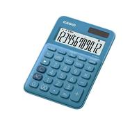 Casio MS-20UC - Calculatrice de bureau - 12 chiffres - panneau solaire, pile - bleu