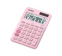 Casio MS-20UC - Calculatrice de bureau - 12 chiffres - panneau solaire, pile - rose