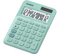 Casio Calculatrice de bureau MS-20UC-GN 12 chiffres panneau solaire et pile vert