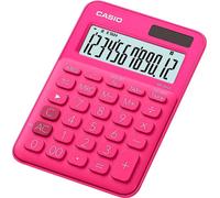 Casio® MS-20UC-RD Calculatrice de bureau MS-20 - solaire/à piles, 12 chiffres, écran LCD, rouge
