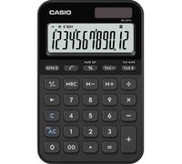 Casio Calculatrice de bureau MS-20YC compacte avec calcul de l'heure Noire