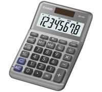 Casio MS-80F Calculatrice de bureau gris Ecran: 8 à pile(s), solaire (l x H x P) 101 x 148.5 x 27.6