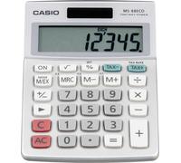 Casio MS-88ECO - Calculatrice de bureau - 8 chiffres - panneau solaire, pile