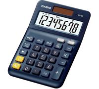 Casio MS-8E Calculatrice de bureau bleu foncé Ecran: 8 solaire (L x l) 101 mm x 149 mm