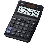 Casio MS-8F Calculatrice de bureau noir Ecran: 8 à pile(s), solaire (l x H x P) 101 x 148.5 x 27.6 m