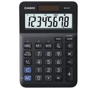 CASIO MS-8F Desk Calculator 8-Digit, Tax, Currency Successor Product