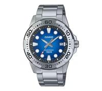Casio MTD-140D-2AVDF - Montre Homme Standard Analogique, Cadran Bleu, Acier Inoxydable, WR 100M, Bracelet Acier, Date