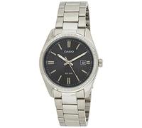 Casio - MTP-1302D-1A1 - Classic - Montre Homme - Quartz Analogique - Cadran Noir - Bracelet Acier Gris