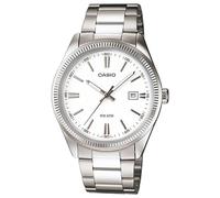 Casio - MTP-1302D-7A1 - Classic - Montre Homme - Quartz Analogique - Cadran Blanc - Bracelet Acier Gris