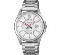 Casio Montre MTP-E700D-7EVEF - Acier inoxydable 38 mm, Argent, cadran blanc - Hommes