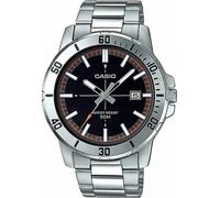 Casio MTP-VD01D-1E2V Montre analogique sportive pour hommes Enticer en acier inoxydable avec cadran noir