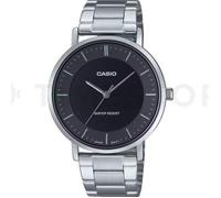 Montre Casio Quartz Cadran Noir Acier Inoxydable Analogique MTP-VT04D-1E Homme