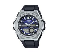 Casio MWQ100 Series | Montre numérique pour homme | 100M WR | Acier inoxydable | Heure mondiale | Compte à rebours | Calendrier automatique | Télémemo | Multi alarmes | Chronographe 100 SEC | Batterie