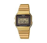 Casio Quartz numérique Mode Dames Jeunesse A700WG-9A, doré, 37.4×35.5×6mm, Bracelet