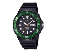 Casio Série MRW-230H | Noir/Vert | Lunette rotative | Étanche jusqu'à 100 m | Indicateur Jour-Date | Montre analogique, Noir/Vert