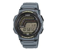 Casio Série WS-1800 | Montre numérique | Bleu | Illuminateur LED avec luminosité arrière | Alarme | Heure Mondiale | Calendrier Automatique Complet