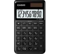 Casio SL-1000SC-BK Calculatrice de poche noir Ecran: 10 solaire, à pile(s) (l x H x P) 71 x 9 x 120 mm
