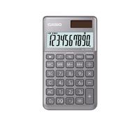 Casio SL-1000SC - Calculatrice de poche - 10 chiffres - panneau solaire, pile - gris
