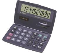 Casio SL-210TE Calculatrice de poche anthracite Ecran: 10 solaire, à pile(s) (l x H x P) 120 x 12.5 x 73 mm