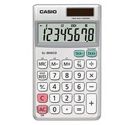 CASIO SL-305ECO Eco-Taschenrechner, nachhaltig, 8-stelliges großes Display