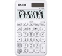 Casio SL-310UC Calculatrice de poche blanc Ecran: 10 solaire, à pile(s) (l x H x P) 70 x 8 x 118 mm