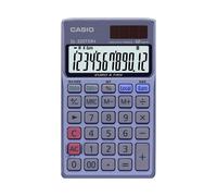 Casio SL-320TER+ Calculatrice de poche bleu Ecran: 12 solaire, à pile(s) (l x H x P) 70 x 118.5 x 8 mm