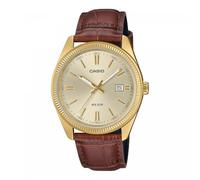 Casio Montre Homme MTP-1302PGL-9AVEF Dorée acier inoxydable bracelet cuir marron Quartz