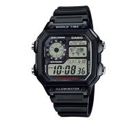 Casio Montre AE-1200WH-1AVEF Chronographe Alarme Résistante à l'eau 10 Bar Homme Noir