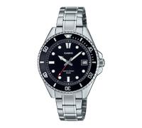 CASIO Timeless Collection Montre MDV-10D-1A1V | Noir/Argent