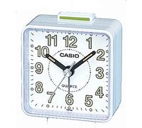 Casio TQ-140-7EF Réveil Quartz Analogique Alarme, Blanc