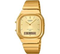 Casio Montre AQ-240EG-9AEF Vintage analogique-numérique dorée Quartz 36 mm bracelet acier inoxydable