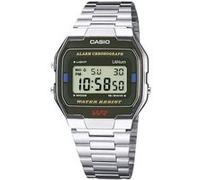 Casio chronographe Montre-bracelet A163WA-1QES (L x l x H) 36.8 x 33 x 9.1 mm argent Matériau du boî