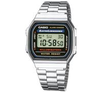 Casio Lunettes A168WA-1A Acier inoxydable, mixte, protection UV