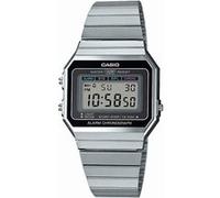 Casio Vintage ICONIC A700WE-1AEF - Montre-bracelet - quartz - numérique - résine Argent, Noir G