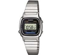 Casio LA670WEA-1EF montre Montre bracelet Femelle Électronique Noir, Argent
