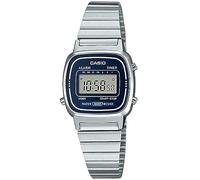 Casio - LA-670WA-2 - Montre Femme - Quartz Digital - Cadran Argent - Bracelet Métal Argent
