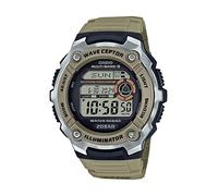 Casio WV-200R-5ACF Montre à Quartz numérique pour Homme avec Bracelet en résine, Beige