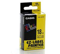 CASIO XR-18YW1 Cassette de ruban noir sur jaune 18 mm / 8 m