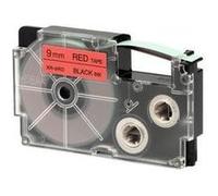 Casio XR-9RD1 - Auto-adhésif - Noir sur rouge - Rouleau (0,9 cm x 8 m) 1 cassette(s) bande d'étiquettes - pour Disc Title Printer CW-L300; KL 170, 60, 60SR, 780, 8100 Noir G