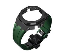 Casioak Boîtier en acier MOD Kit pour amortisseur G-SHOCK GA2100 GA2110 Argenté (Noir Vert)