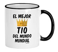 Casitika Mug Regalo Para Tio. El Mejor Tio Del Mundo Mundial 325 ml Tasse pour oncle latin ou mexicain