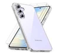 caslord Coque Compatible avec Samsung Galaxy S25 FE 5G, Anti-Jaune Étui de Protection Antichoc Anti-Rayures, Transparente TPU Silicone Bumper Case pour Galaxy S25 FE, Transparent
