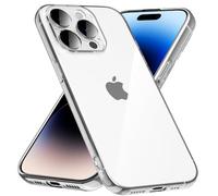 caslord Coque pour iPhone 14 Pro,[Ultra-Mince] [Coque en TPU] Anti-Jaune Étui de Protection Antichoc Anti-Rayures, Transparent