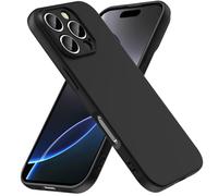 caslord Coque pour iPhone 16 Pro Max TPU Souple antidérapant | On dirait une coque en silicone | Protection contre les taches | Résistante aux rayures | Noir