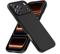 caslord Coque pour iPhone 17 Pro Max TPU Souple antidérapant | On dirait une coque en silicone | Protection contre les taches | Résistante aux rayures | Noir