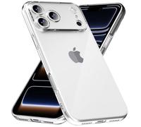 caslord Coque pour iPhone 17 Pro,[Ultra-Mince] [Coque en TPU] Anti-Jaune Étui de Protection Antichoc Anti-Rayures, Transparent
