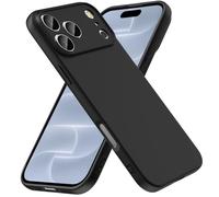 caslord Coque pour iPhone 18 Pro TPU Souple antidérapant | On dirait une coque en silicone | Protection contre les taches | Résistante aux rayures | Noir