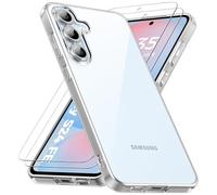 caslord Coque pour Samsung Galaxy S24 FE 5G, Anti-Jaune Étui de Protection Antichoc Anti-Rayures, Transparente TPU Silicone Bumper Case pour Galaxy S24 FE, Transparent