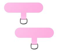 caslord Lot de 2 Patchs universels pour Cordon, transformez Votre Coque de téléphone en chaîne de téléphone, TPU Ultra Fin s'adapte à Toutes Les Coques de téléphone Standard-Rose