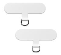 caslord Lot de 2 Patchs universels pour Cordon, transformez Votre Coque de téléphone en chaîne de téléphone, TPU Ultra Fin s'adapte à Toutes Les Coques de téléphone Standard-Blanc
